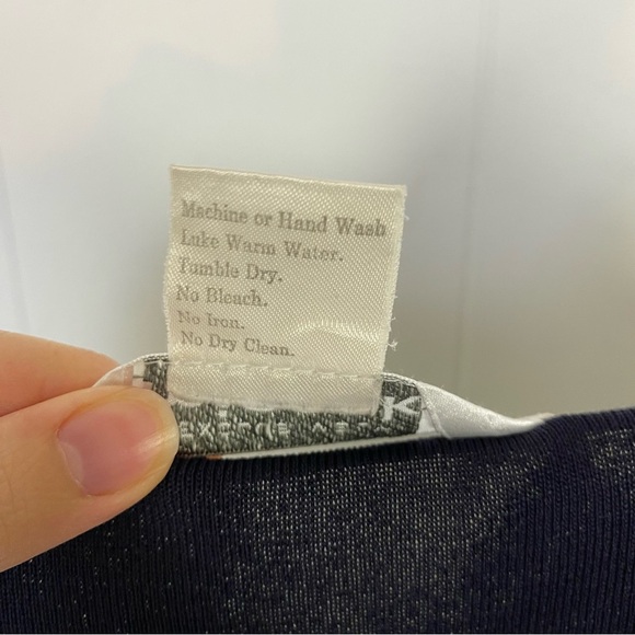 Exclusively Misook Open Cardigan Blazer Women's Navy Blue Light Purple Size S* - Picture 11 of 13